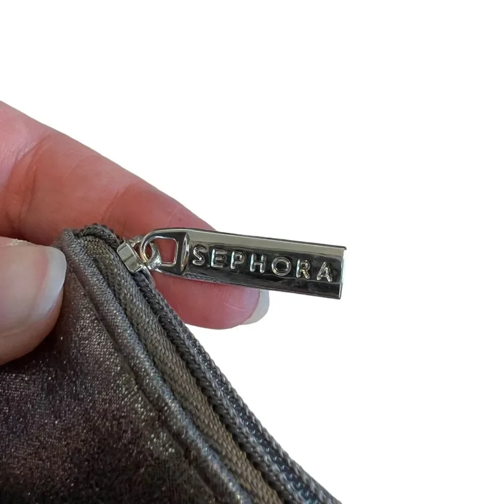 Sephora Womens Small Zippered Cosmetic Makeup Travel Bag Pouch